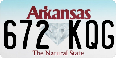 AR license plate 672KQG