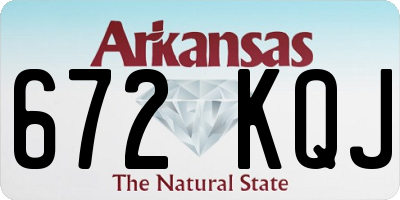 AR license plate 672KQJ