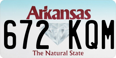 AR license plate 672KQM