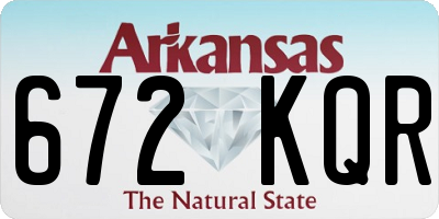 AR license plate 672KQR