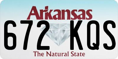 AR license plate 672KQS