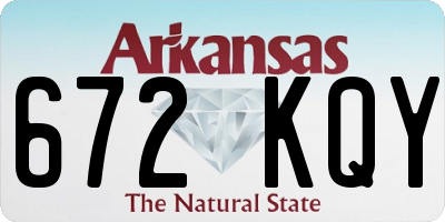 AR license plate 672KQY