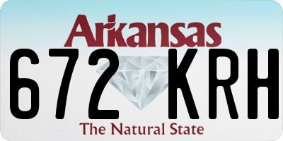 AR license plate 672KRH