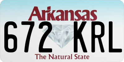AR license plate 672KRL