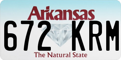 AR license plate 672KRM