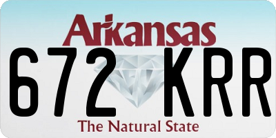 AR license plate 672KRR