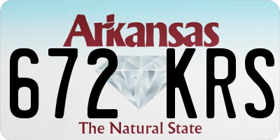 AR license plate 672KRS