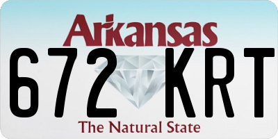AR license plate 672KRT