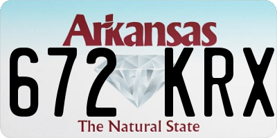 AR license plate 672KRX