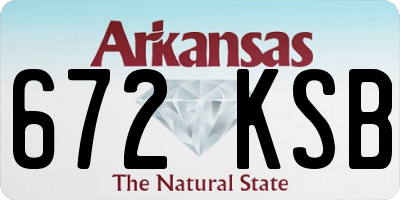 AR license plate 672KSB