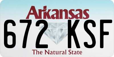 AR license plate 672KSF