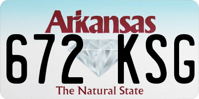 AR license plate 672KSG