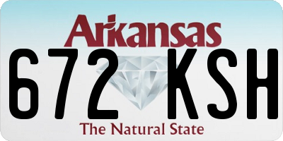 AR license plate 672KSH