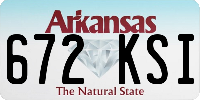 AR license plate 672KSI