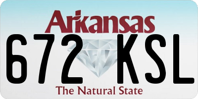 AR license plate 672KSL