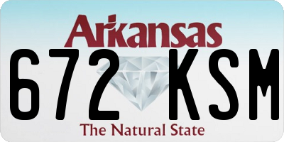 AR license plate 672KSM