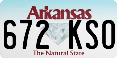 AR license plate 672KSO