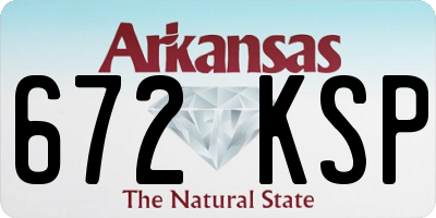 AR license plate 672KSP