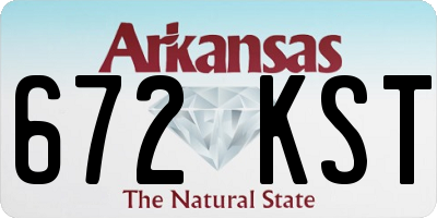 AR license plate 672KST