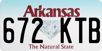 AR license plate 672KTB