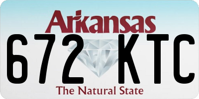 AR license plate 672KTC