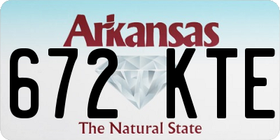 AR license plate 672KTE