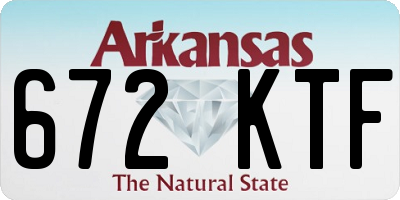 AR license plate 672KTF