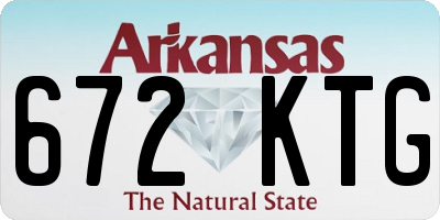 AR license plate 672KTG