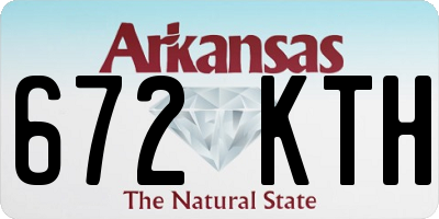 AR license plate 672KTH