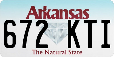 AR license plate 672KTI