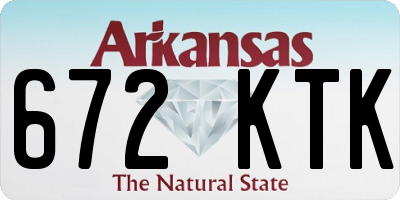AR license plate 672KTK