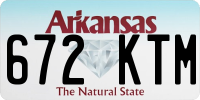 AR license plate 672KTM