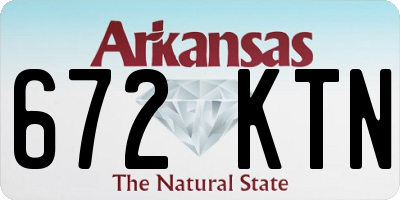 AR license plate 672KTN