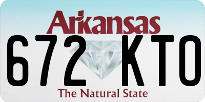 AR license plate 672KTO