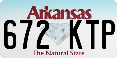AR license plate 672KTP