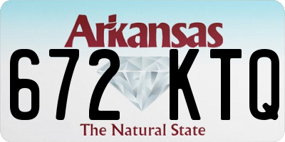 AR license plate 672KTQ