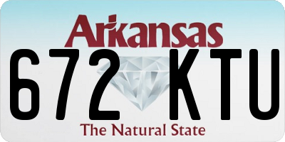 AR license plate 672KTU