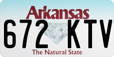 AR license plate 672KTV