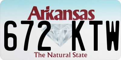 AR license plate 672KTW