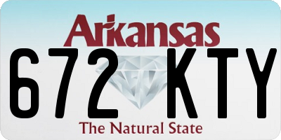AR license plate 672KTY