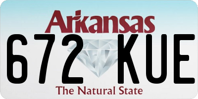 AR license plate 672KUE