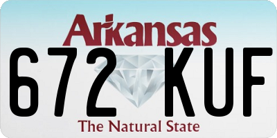 AR license plate 672KUF