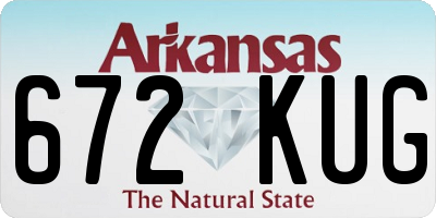 AR license plate 672KUG