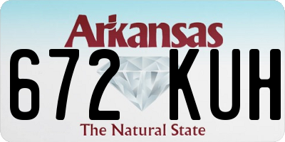 AR license plate 672KUH