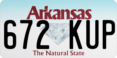 AR license plate 672KUP