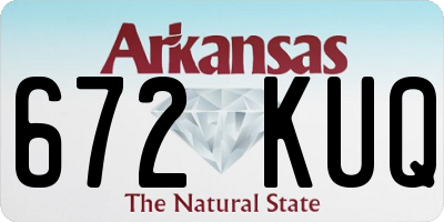 AR license plate 672KUQ