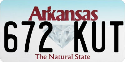 AR license plate 672KUT