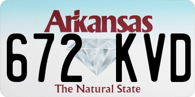 AR license plate 672KVD