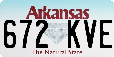AR license plate 672KVE