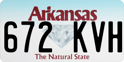 AR license plate 672KVH